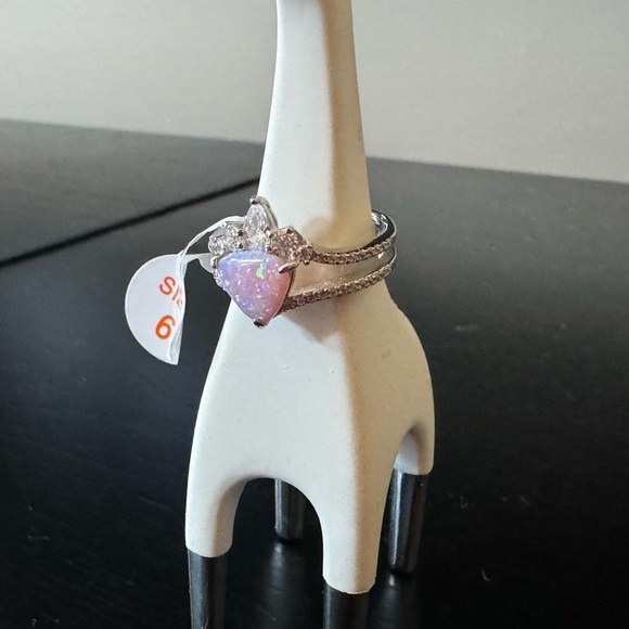 BP Sterling Ring with Light Pink Fire Opal (RBP 4679) - Picture 9 of 9